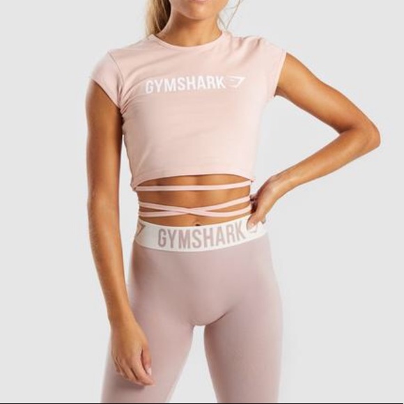 Gymshark Tops - Gymshark Ribbed Capped Sleeve Crop Top